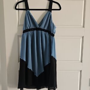 Johnny Martin Blue and Black Maxi Dress